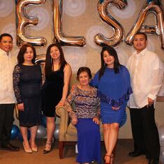 Celebrating Nanay Elsa's birthday!