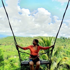 She tried the giant swing 