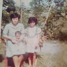 My Nanay Aida,Me 2 months old and Ate Vivien @ 9 y.o photo taken July 12,1982