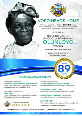 VOSO - Victor Omololu Sowemimo Olunloyo