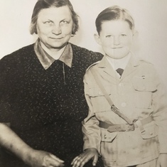 Young Vyto and his grandmother Mary
