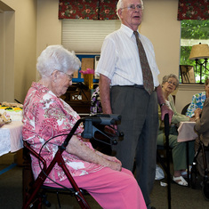 Speaking at Charlotte's 90th birthday, St Andrew's Port Credit, 2011-08