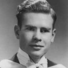 Jim's formal portrait on graduation from Western, 1947-06