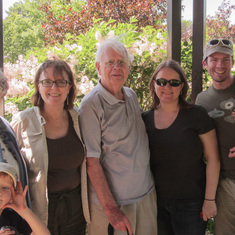 Jean, Ben, Anne, Uncle Jim, Katherine, Reuben holding Daniel, Charlottetown, 2015.