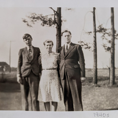 Jim, Charlotte, Duncan - early 1940s.