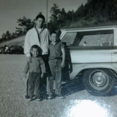 Brothers Roger, David and Dennis 1968 in Butte, Montana