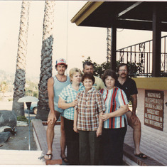 Five of the Teed kids in 1983 with or mother in 1983