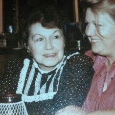 Our moma, Margaret and our younger sister, Jan..