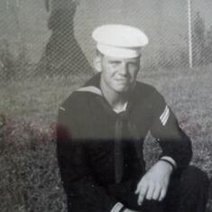 Wally in his uniform, taken sometime between, 1960 and 1964