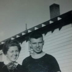 Wally and Lois in 1957, in Lewiston, Idaho