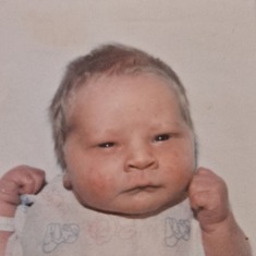 Wallys hospital picture when he was first born