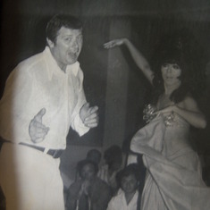 Dancing with a lovely...man!