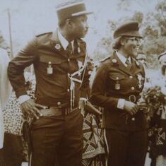 Wally's mom was one of the 1st four police officers in all of Cameroon.