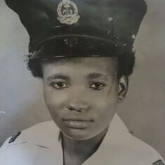 Wally's Mother as a Young Police Officer