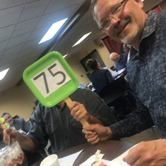 I asked for a picture of U Wally and Dad at Habitat Annual Dinner & this is what I got, haha 5/11/18