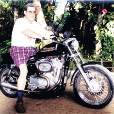 Dad on his Harley.