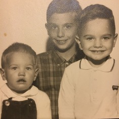 Walt and his brothers Ronny and Danny