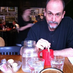 Walt in Montreal café