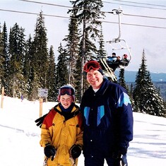 Skiing with Matthew 