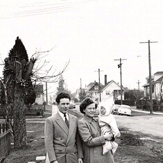 Walter as a Baby with his Parents