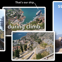 The climb - Kotor, Montenegro, Cruise 2013