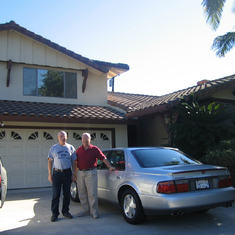 The Kapko brothers, Walter visiting Mike's house in Hacienda Heights, California, 2004