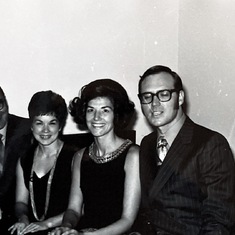 Meds' 5-year Reunion.
L to R: Walt, Arlie, Cathy Kostuk, Bill Kostuk (Walt's Medway roommate).