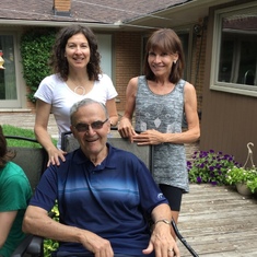Dad, Susan and Lisa - 79th Birthday 2017