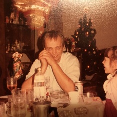 Dad and Amanda 12/25/83