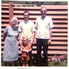 Granny, Walt, Lori, Dad in Denver, 1966
