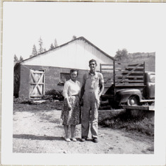 Walter & Martha on the Dairy Farm 1952ish