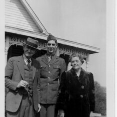 April 1943, Walter Johnson Sr., Walter Johnson Jr. (Dad), Blanch Johnson