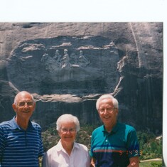 Stone Mountain with Walter's niece Judith's friend, John 1993