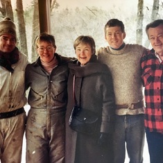 Walter with David, Sari,  sister Marion and Pat