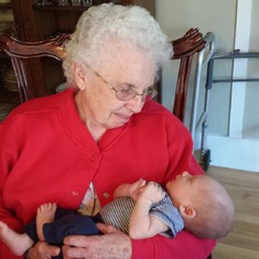 Great Grandma with Asher Selby