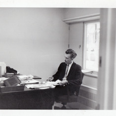 Dad in his office at Deaconess 1959