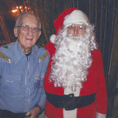 Dad with Santa Robbinsdale Chamber 2009