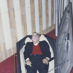 Ward as Dracula North Memorial halloween party 1991