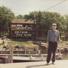 Dad at Flag Island June 1991