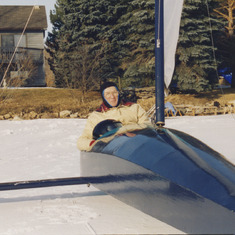 Dad and Iceboat 1995 Carman's Bay
