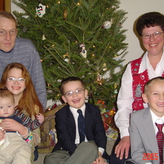 with the Turnbull grand kids, 2005