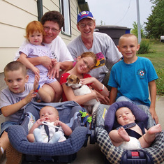 Becky and Warren with Grandkids, 2007