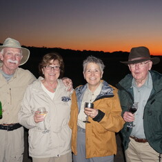 Africa joy with good friends, Bob Delk and Carey Matovich