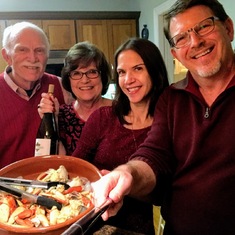 Christmas Eve with Brent, Sharon and Dungeness Crab from Seattle