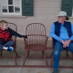 A visit to Mt. Vernon with grandson Kyle