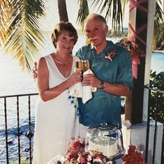 Our wedding in St. Thomas, December 9, 2004