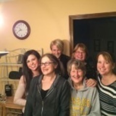 Sarah, Lisa, Honey, Jan, Sue, Becca 1/17 Ott House