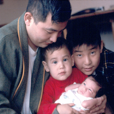 1968 (Washington, DC): Warren, Wayde, Denny and Kristine