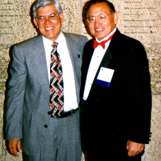 1999 (Los Angeles, CA): David Burge and Warren at Japanese American National Museum dedication.