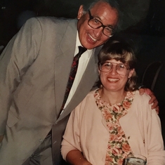 1995 (Germantown, MD): Warren and Carol celebrating Carol's 50th birthday.